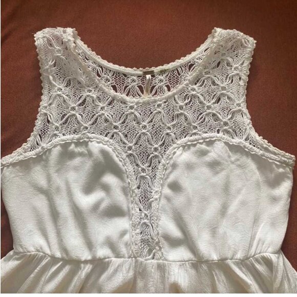 NWT Free People White Fiesta Summer Dress Size M - Picture 8 of 16